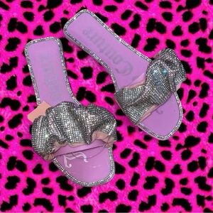 Juicy couture Rhinestone Slide Sandals